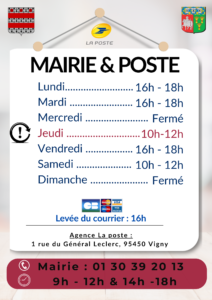 Horaires mairie