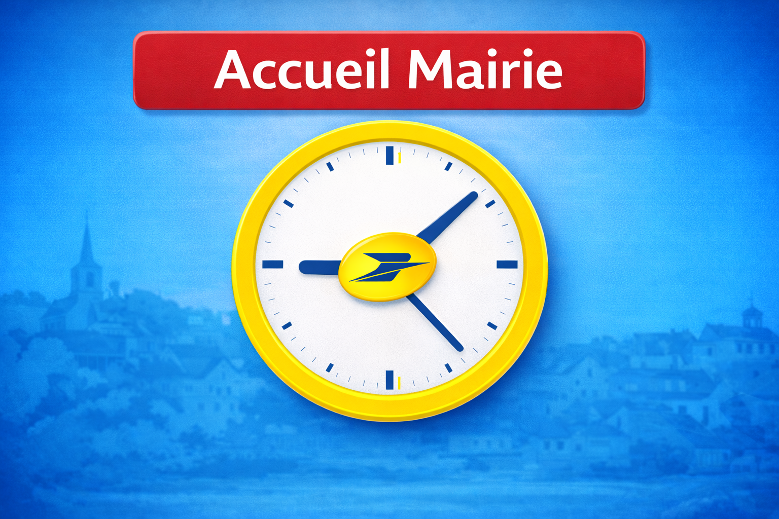 horloge accueil mairie